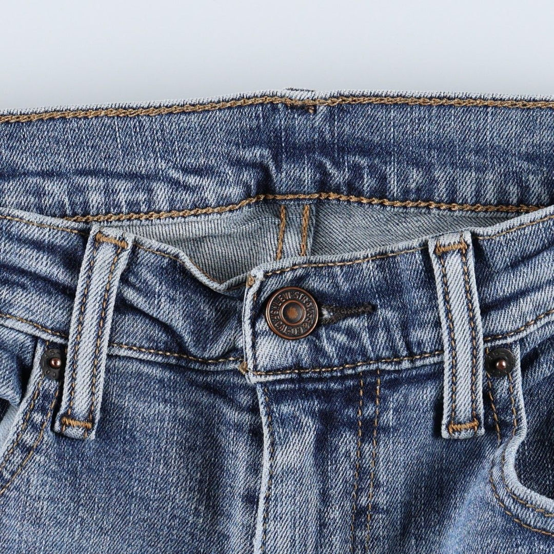Levi's 505 tapered denim pants for men, equivalent to w35 cotton blue type Vintage Second Hand