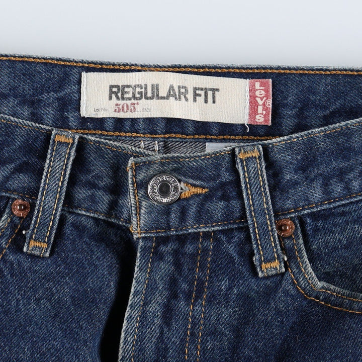 Levi's 505 REGULAR FIT tapered denim pants for men, size w31 cotton blue type Vintage Second Hand