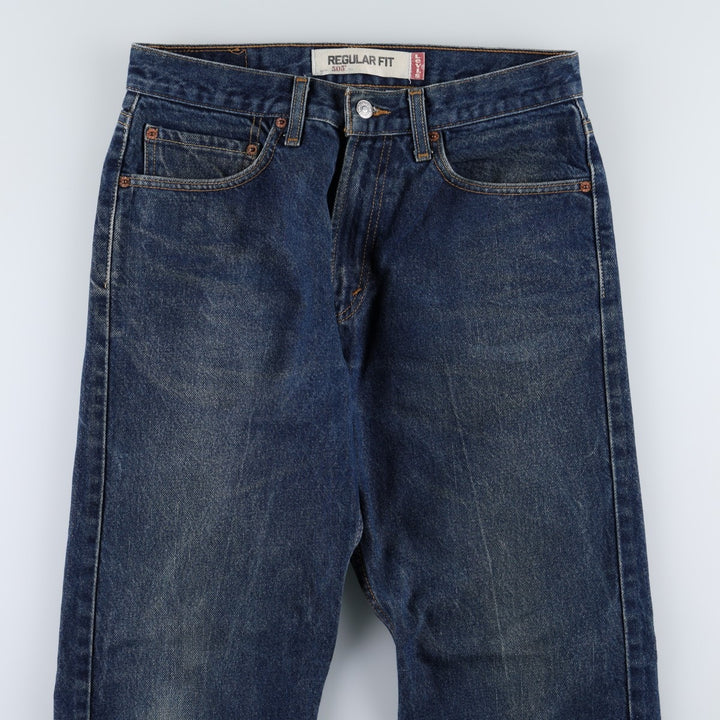 Levi's 505 REGULAR FIT tapered denim pants for men, size w31 cotton blue type Vintage Second Hand