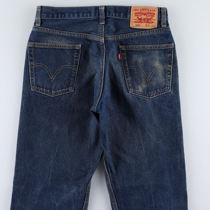 Levi's 505 REGULAR FIT tapered denim pants for men, size w31 cotton blue type Vintage Second Hand