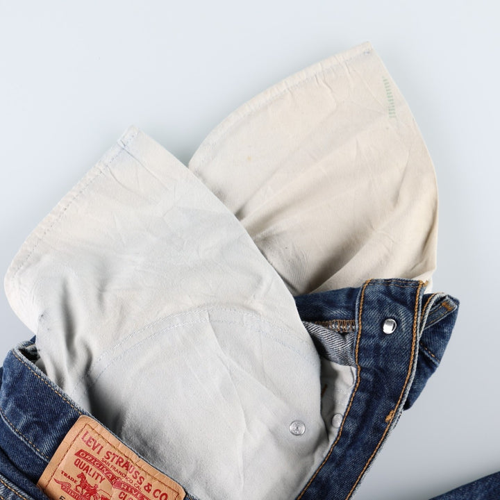 Levi's 505 REGULAR FIT tapered denim pants for men, size w31 cotton blue type Vintage Second Hand