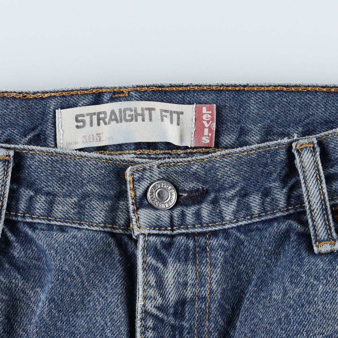 Levi's 505 Straight Fit Painted Tapered Denim Pants, Men's Size W36 (approx.) cotton blue type Vintage Second Hand