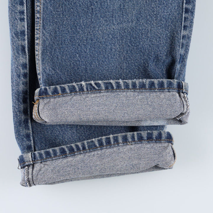 Levi's 505 Straight Fit Painted Tapered Denim Pants, Men's Size W36 (approx.) cotton blue type Vintage Second Hand