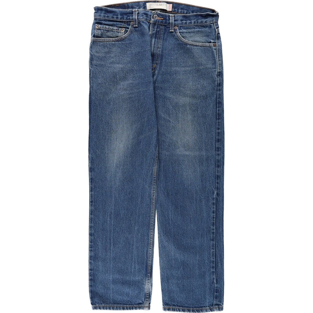 Levi's 505 REGULAR FIT tapered denim pants for men, size w33 cotton blue type Vintage Second Hand