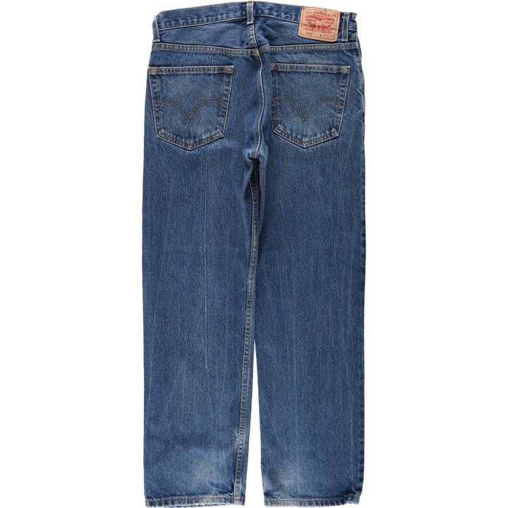 Levi's 505 REGULAR FIT tapered denim pants for men, size w33 cotton blue type Vintage Second Hand