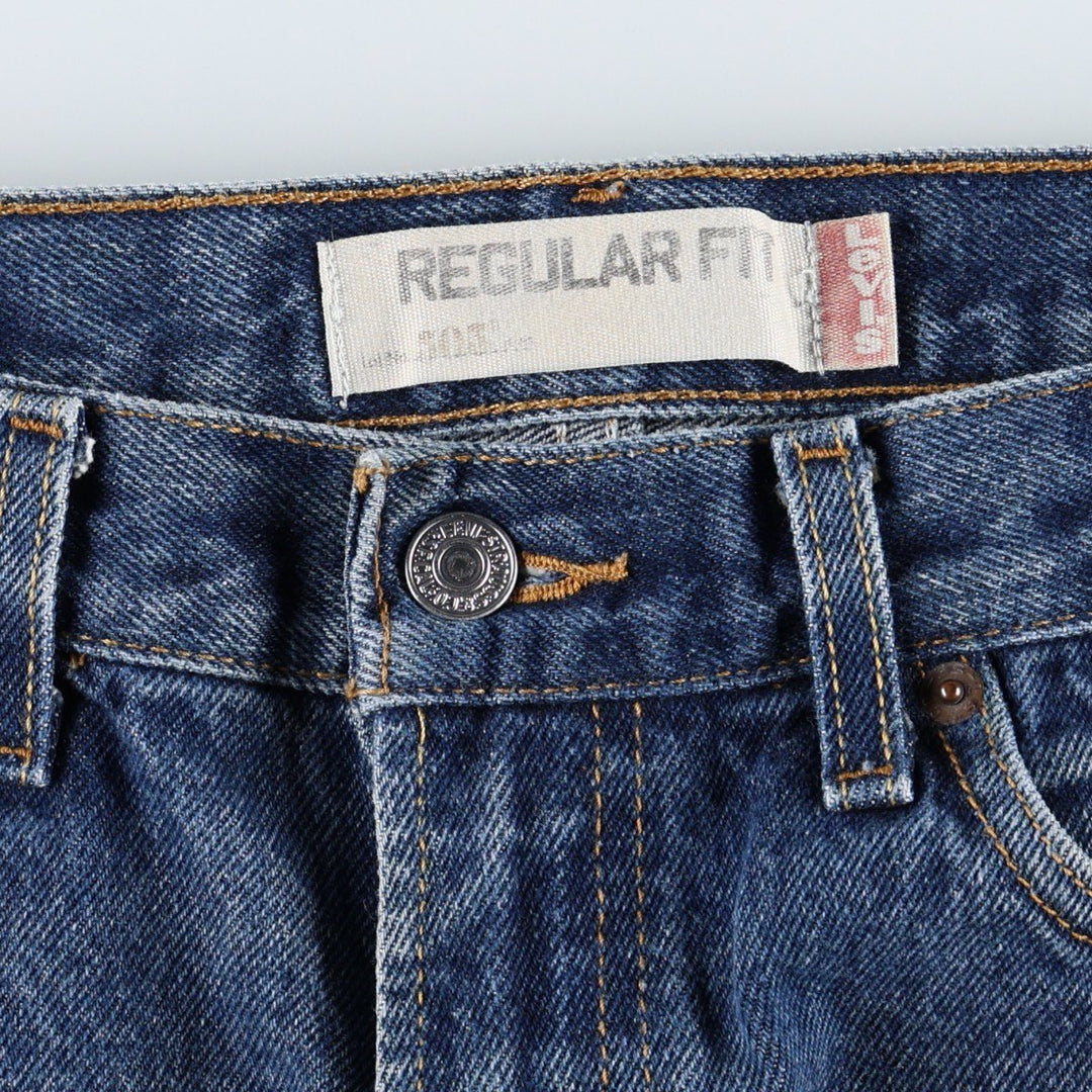 Levi's 505 REGULAR FIT tapered denim pants for men, size w33 cotton blue type Vintage Second Hand