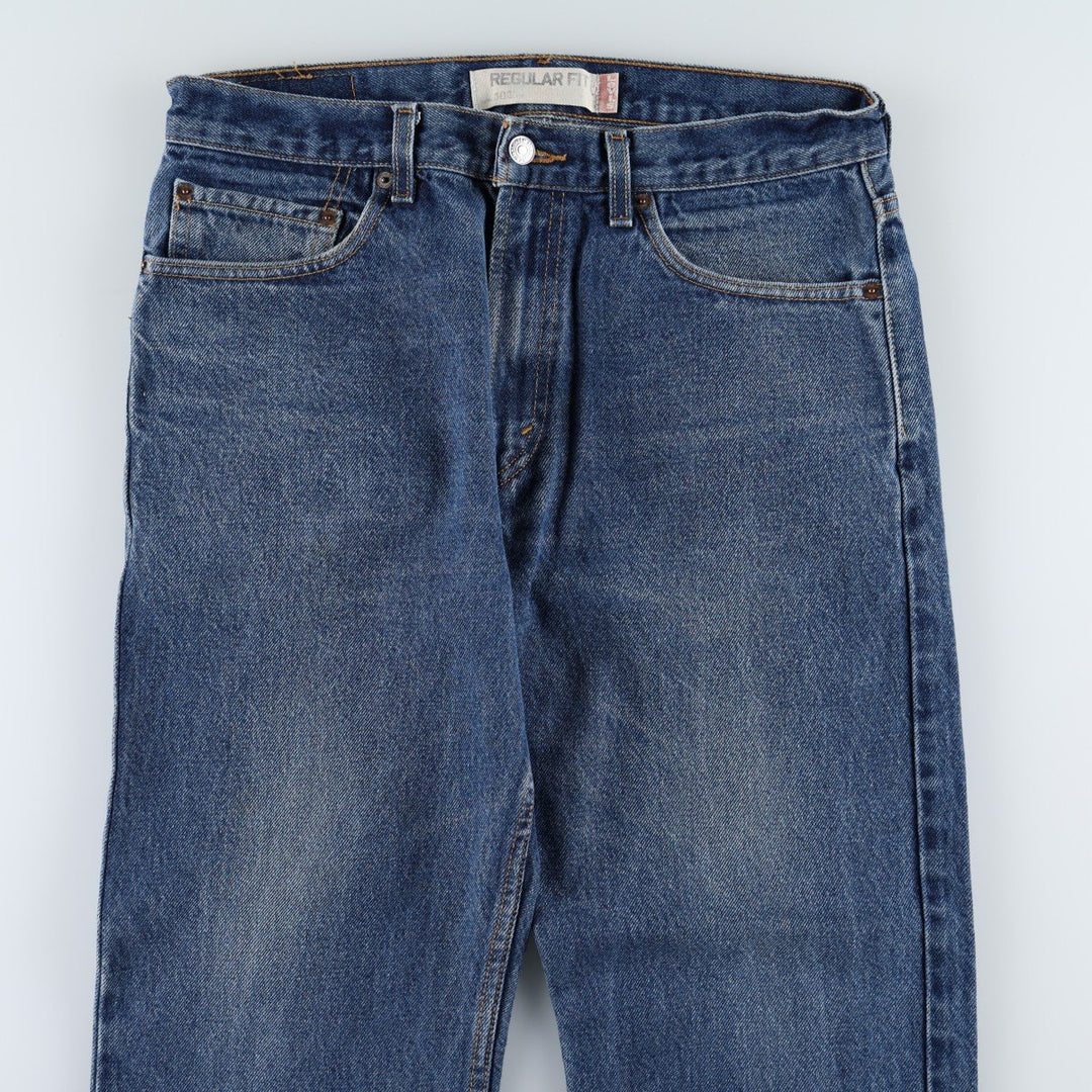 Levi's 505 REGULAR FIT tapered denim pants for men, size w33 cotton blue type Vintage Second Hand