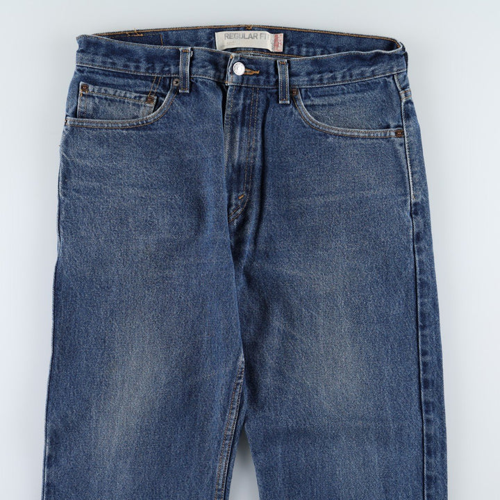 Levi's 505 REGULAR FIT tapered denim pants for men, size w33 cotton blue type Vintage Second Hand