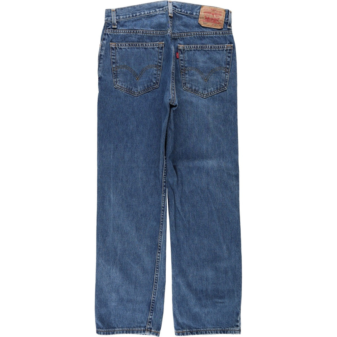 Levi's 505 REGULAR FIT tapered denim pants for men, size w31 cotton blue type Vintage Second Hand