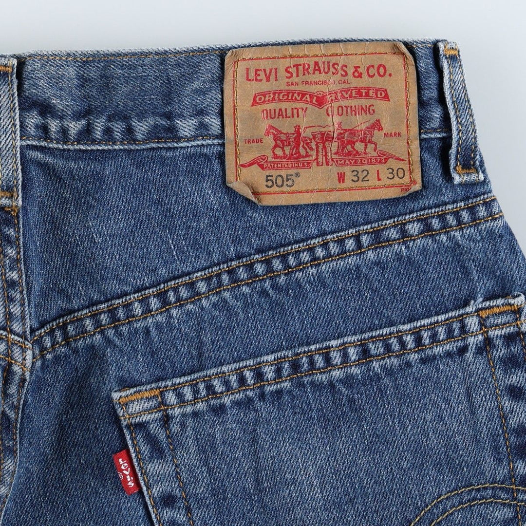 Levi's 505 REGULAR FIT tapered denim pants for men, size w31 cotton blue type Vintage Second Hand