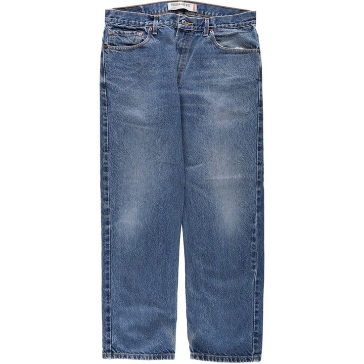 Levi's 505 REGULAR FIT tapered denim pants for men, size w35 cotton blue type Vintage Second Hand