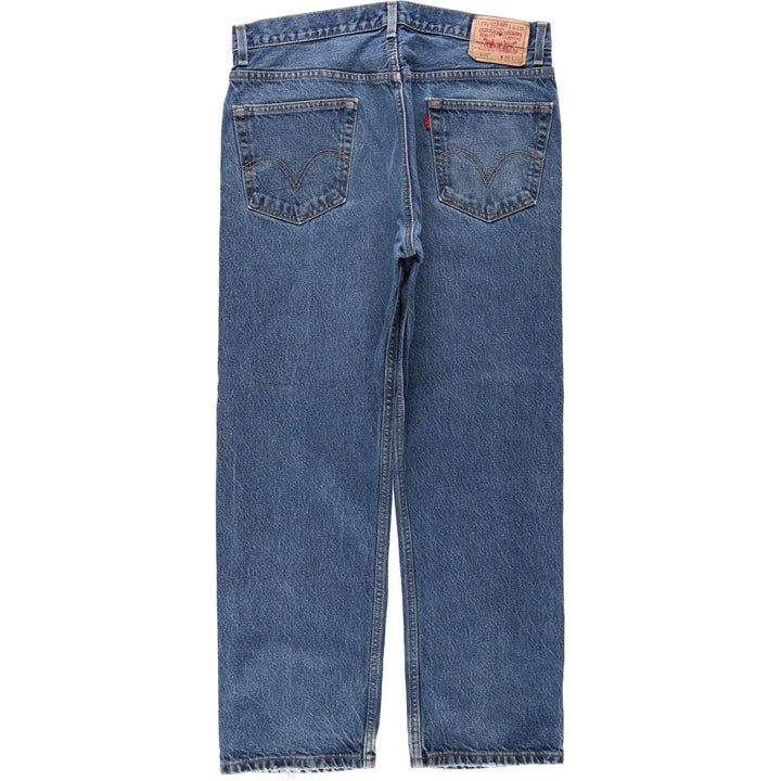 Levi's 505 REGULAR FIT tapered denim pants for men, size w35 cotton blue type Vintage Second Hand