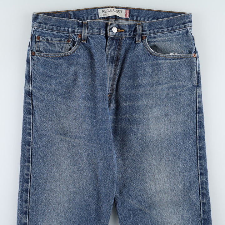 Levi's 505 REGULAR FIT tapered denim pants for men, size w35 cotton blue type Vintage Second Hand
