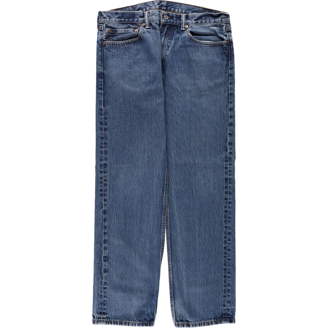 Levi's 505 tapered denim pants for men, size w37 cotton blue type Vintage Second Hand