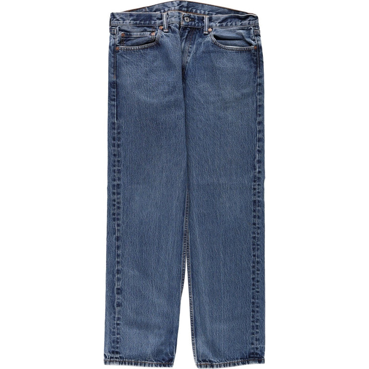 Levi's 505 tapered denim pants for men, size w37 cotton blue type Vintage Second Hand