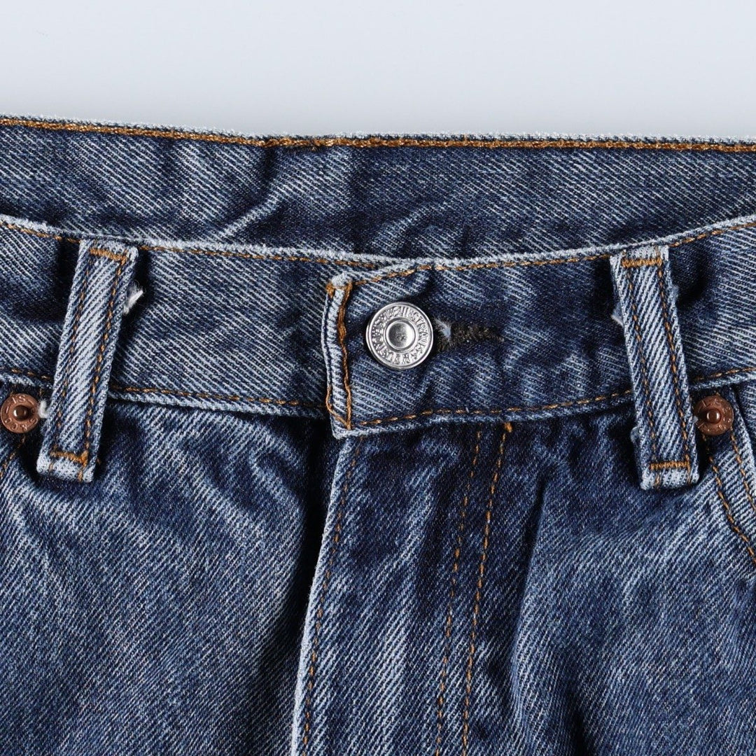 Levi's 505 tapered denim pants for men, size w37 cotton blue type Vintage Second Hand
