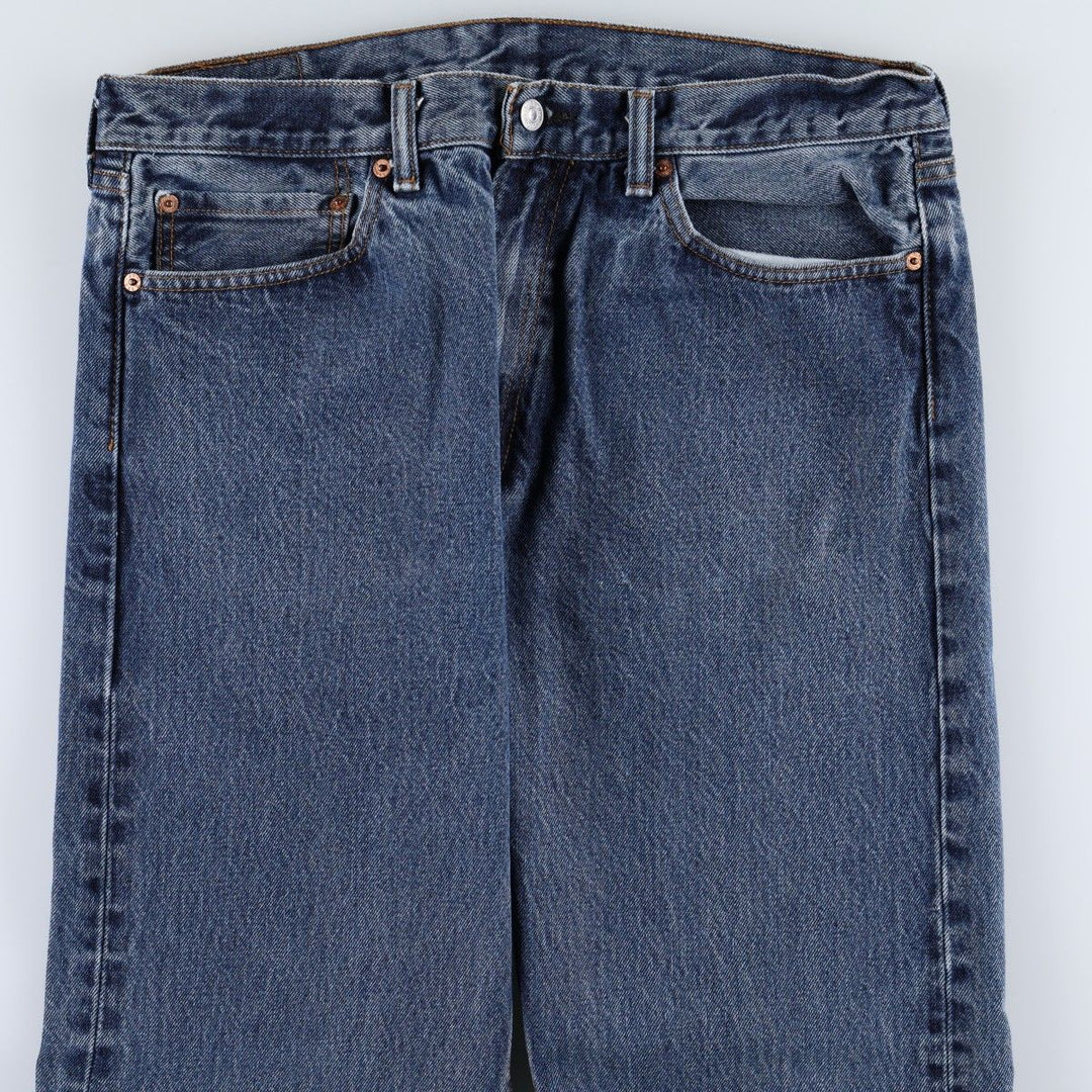 Levi's 505 tapered denim pants for men, size w37 cotton blue type Vintage Second Hand