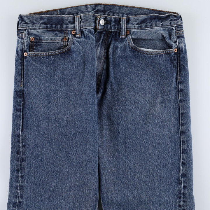 Levi's 505 tapered denim pants for men, size w37 cotton blue type Vintage Second Hand