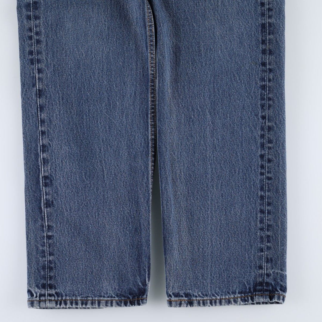 Levi's 505 tapered denim pants for men, size w37 cotton blue type Vintage Second Hand