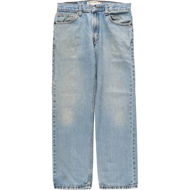 Levi's 505 REGULAR FIT tapered denim pants for men, size w32 cotton blue type Vintage Second Hand