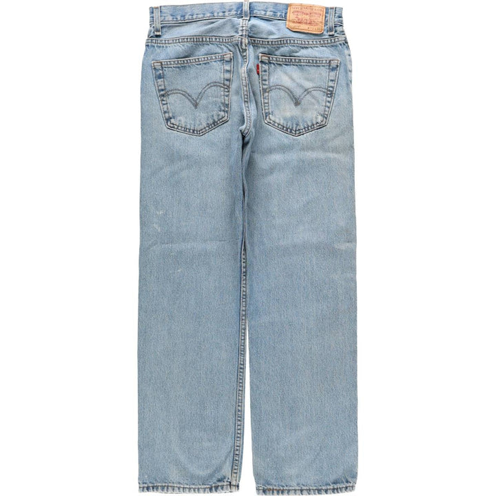 Levi's 505 REGULAR FIT tapered denim pants for men, size w32 cotton blue type Vintage Second Hand