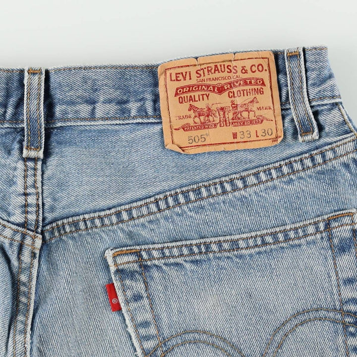 Levi's 505 REGULAR FIT tapered denim pants for men, size w32 cotton blue type Vintage Second Hand