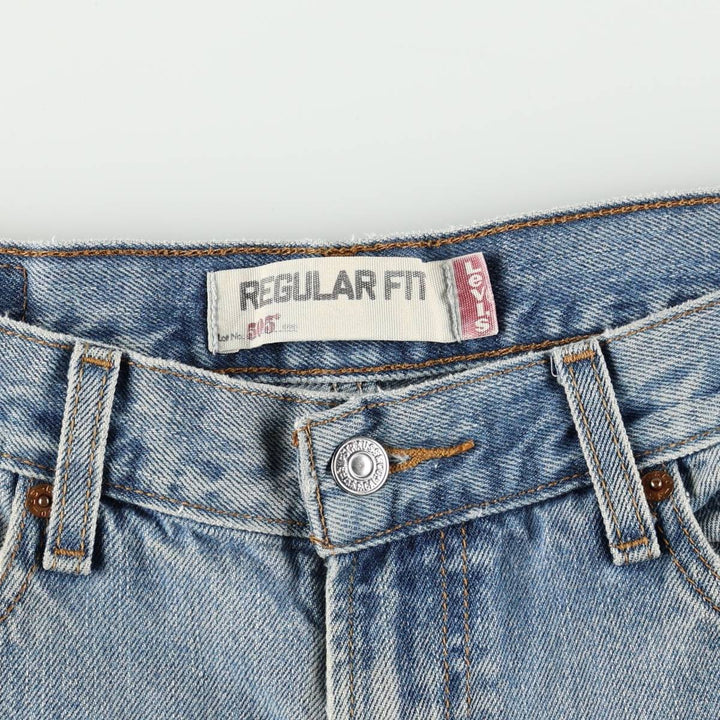Levi's 505 REGULAR FIT tapered denim pants for men, size w32 cotton blue type Vintage Second Hand