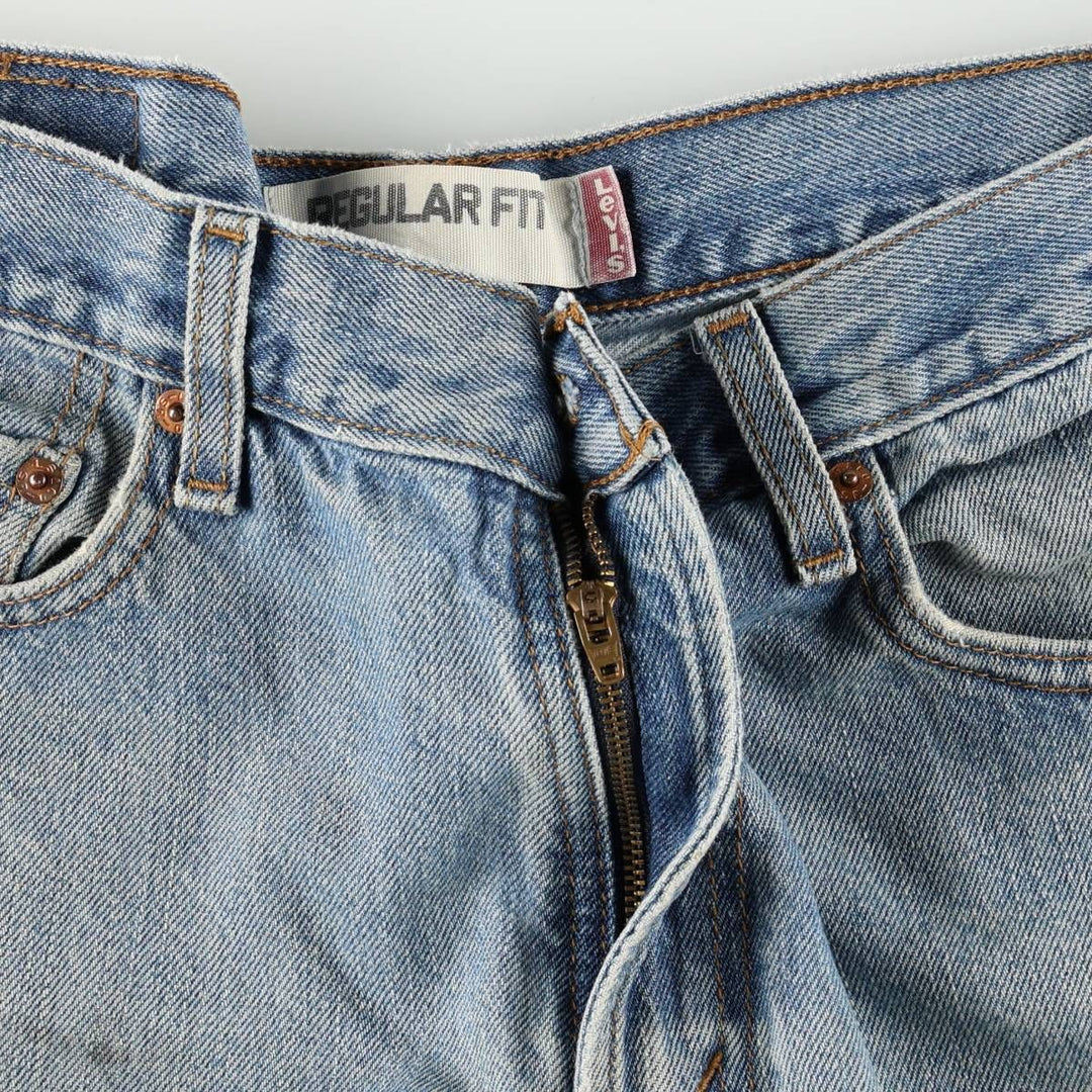 Levi's 505 REGULAR FIT tapered denim pants for men, size w32 cotton blue type Vintage Second Hand