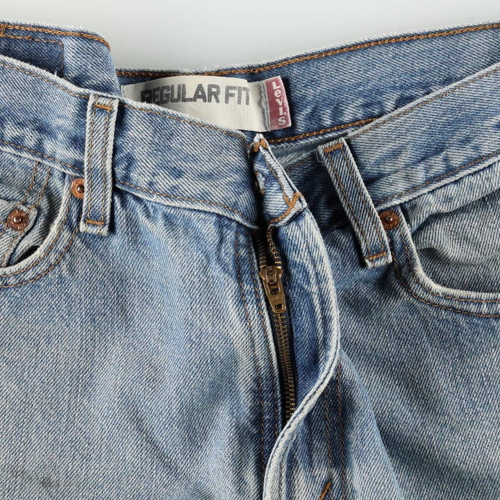 Levi's 505 REGULAR FIT tapered denim pants for men, size w32 cotton blue type Vintage Second Hand