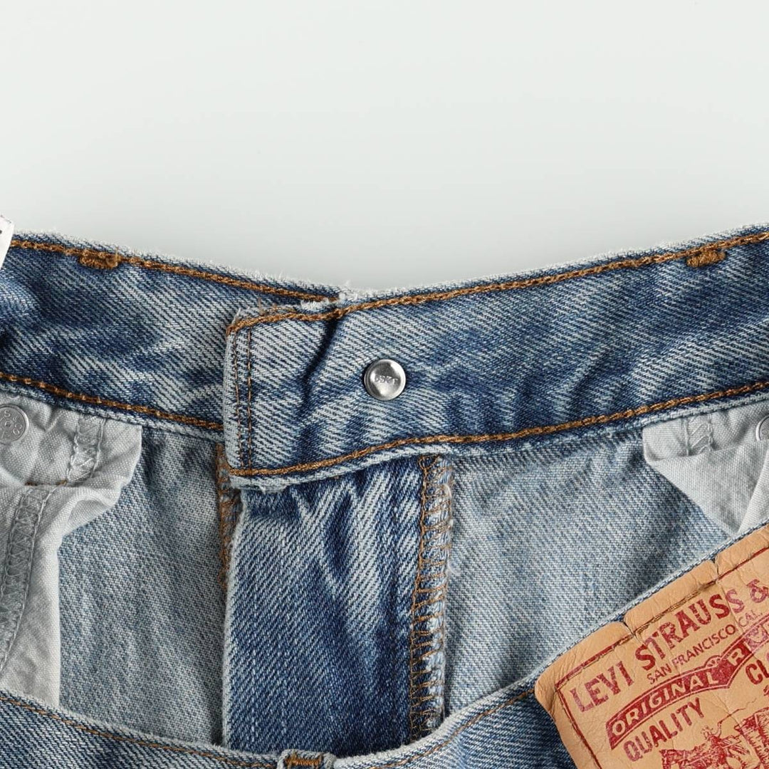 Levi's 505 REGULAR FIT tapered denim pants for men, size w32 cotton blue type Vintage Second Hand