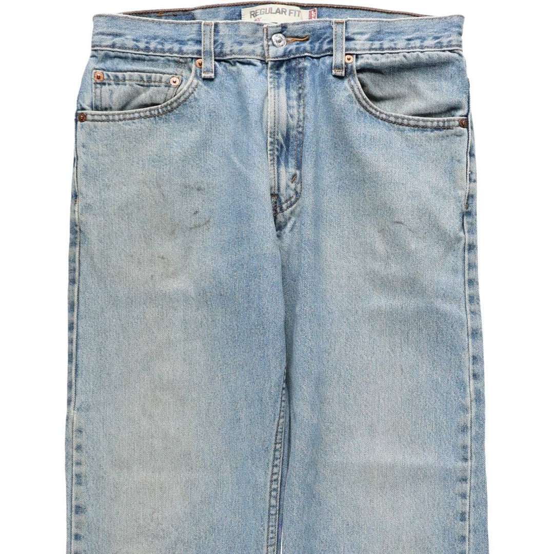 Levi's 505 REGULAR FIT tapered denim pants for men, size w32 cotton blue type Vintage Second Hand