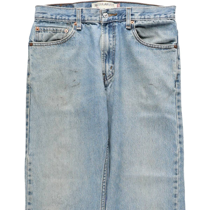 Levi's 505 REGULAR FIT tapered denim pants for men, size w32 cotton blue type Vintage Second Hand