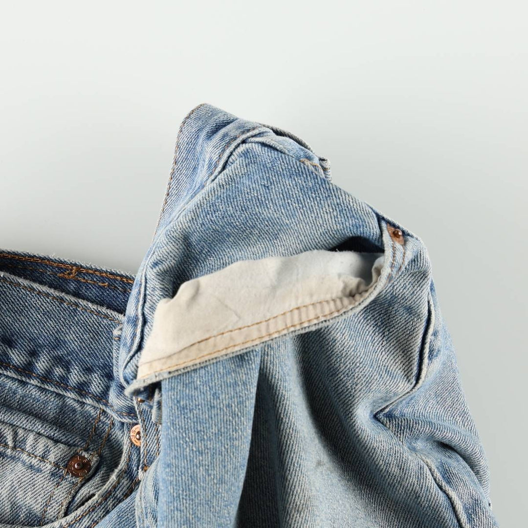 Levi's 505 REGULAR FIT tapered denim pants for men, size w32 cotton blue type Vintage Second Hand