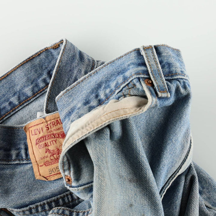 Levi's 505 REGULAR FIT tapered denim pants for men, size w32 cotton blue type Vintage Second Hand