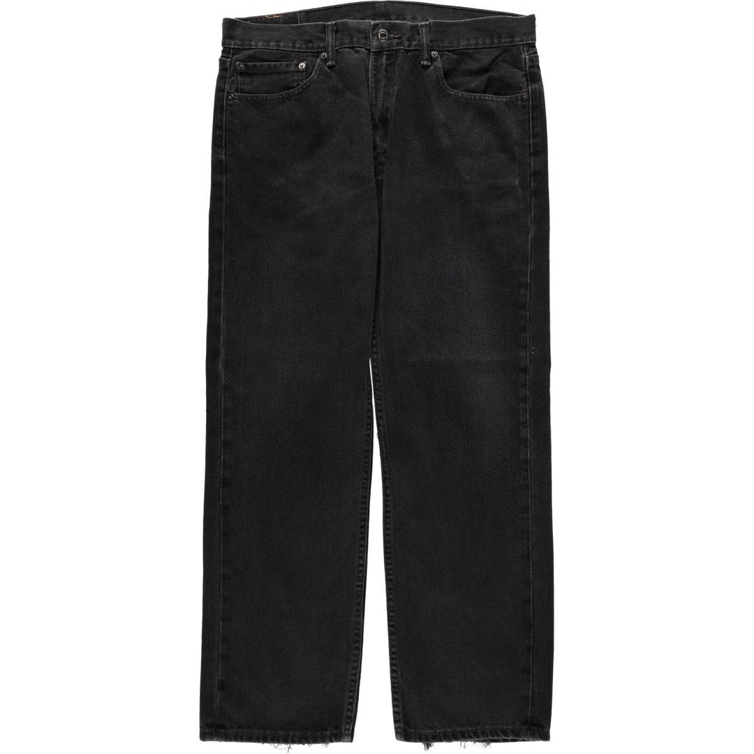 Levi's 505 Black Denim Tapered Denim Pants for Men, W36 cotton black type Vintage Second Hand