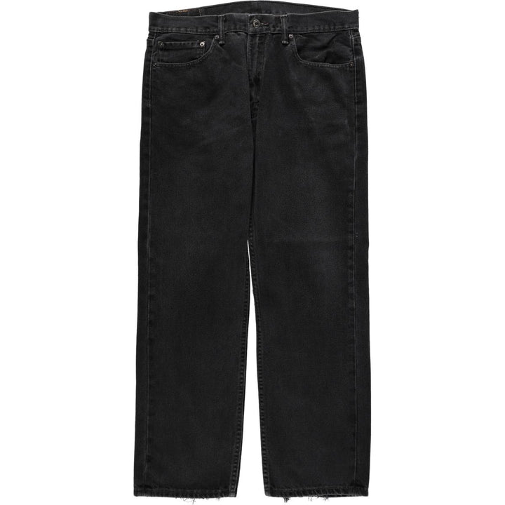 Levi's 505 Black Denim Tapered Denim Pants for Men, W36 cotton black type Vintage Second Hand