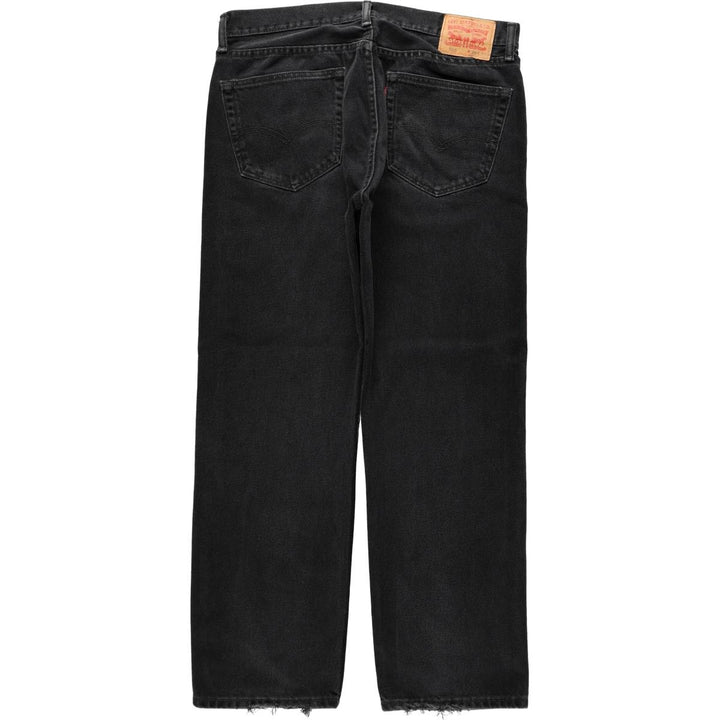 Levi's 505 Black Denim Tapered Denim Pants for Men, W36 cotton black type Vintage Second Hand