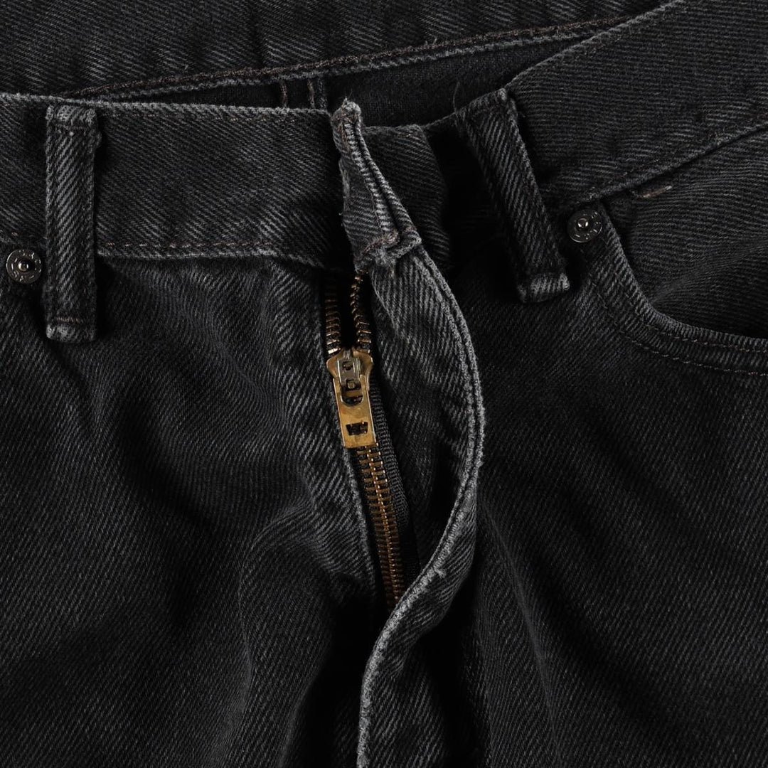 Levi's 505 Black Denim Tapered Denim Pants for Men, W36 cotton black type Vintage Second Hand