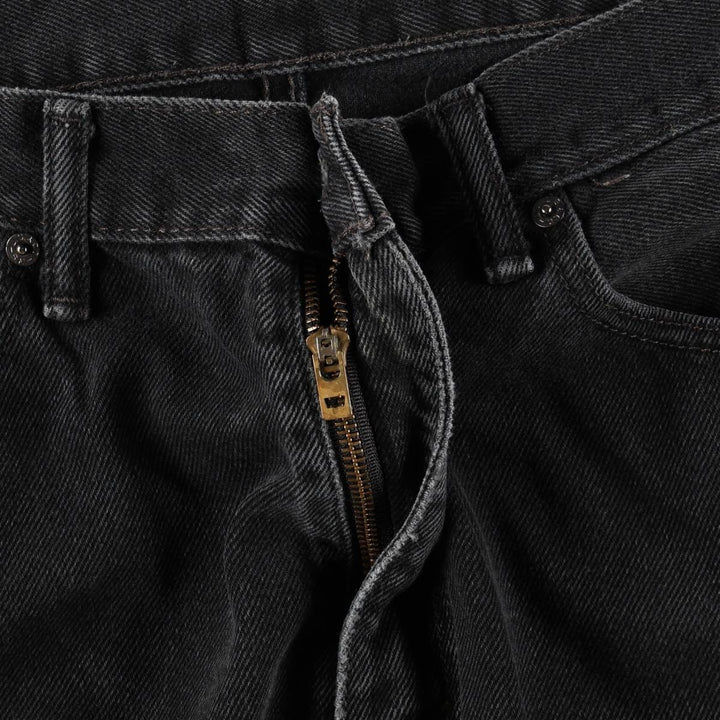Levi's 505 Black Denim Tapered Denim Pants for Men, W36 cotton black type Vintage Second Hand