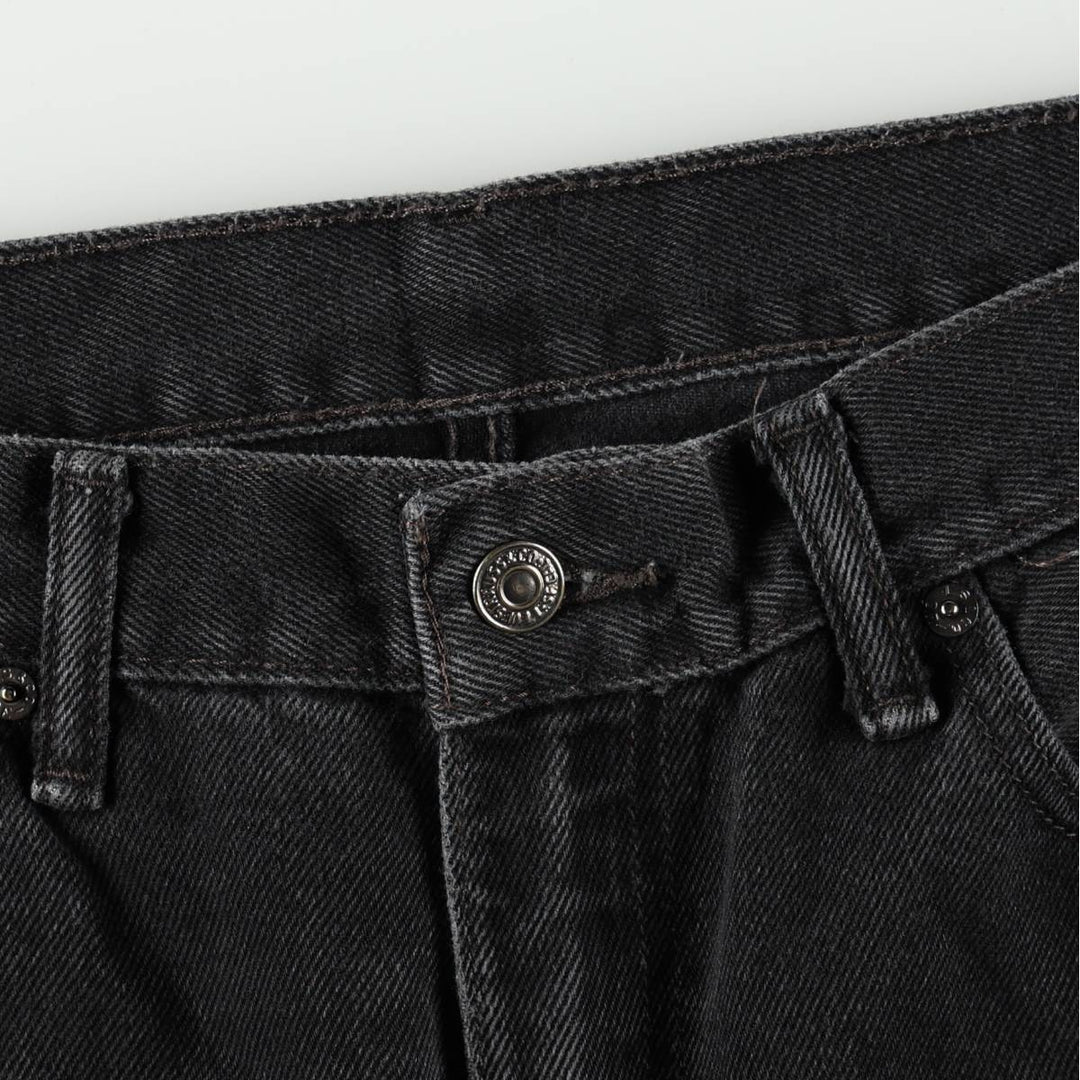Levi's 505 Black Denim Tapered Denim Pants for Men, W36 cotton black type Vintage Second Hand
