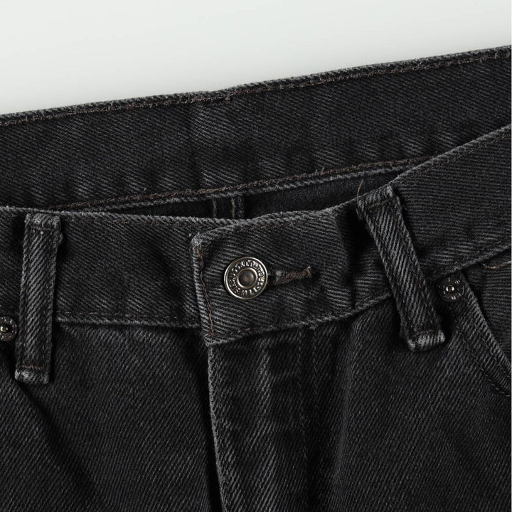 Levi's 505 Black Denim Tapered Denim Pants for Men, W36 cotton black type Vintage Second Hand