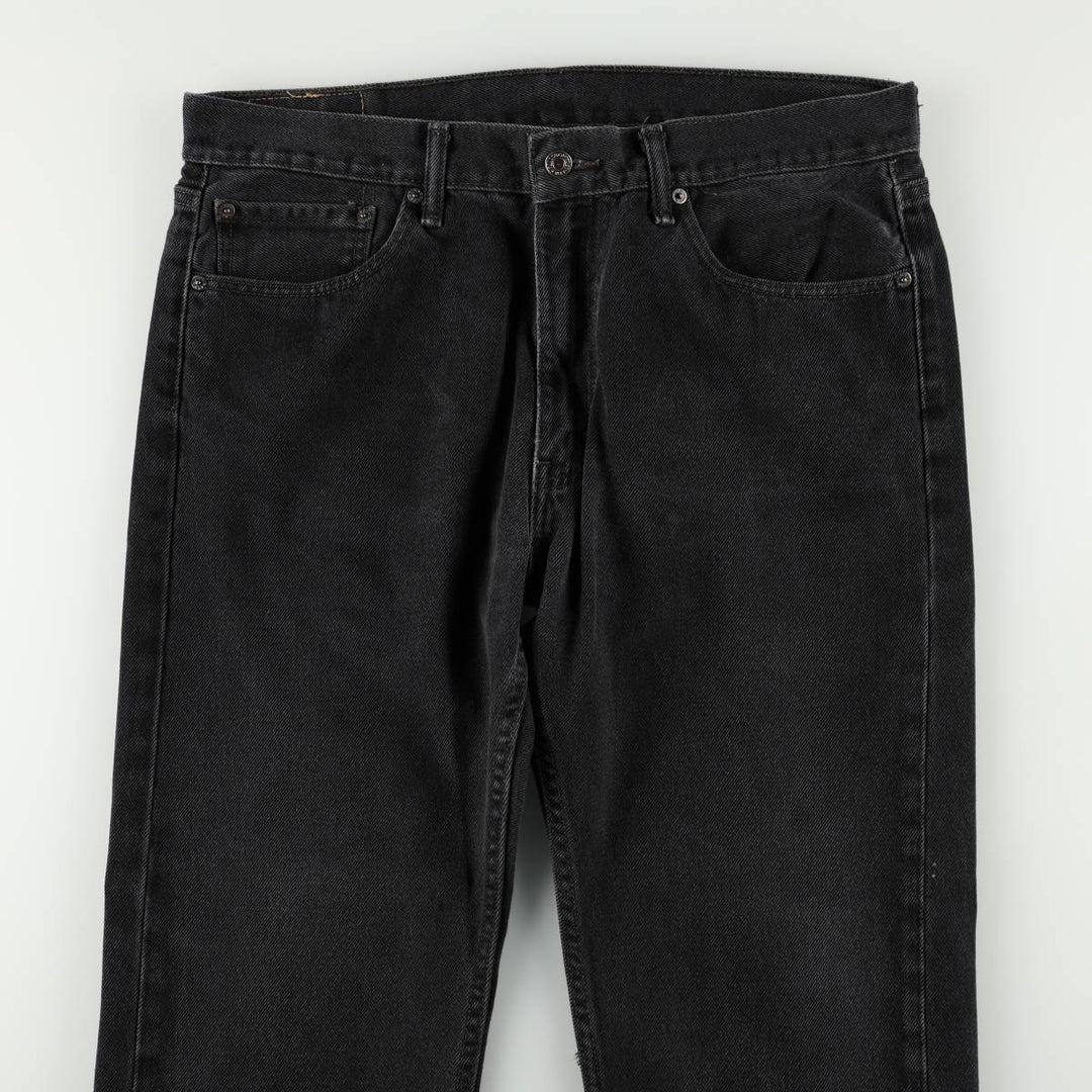Levi's 505 Black Denim Tapered Denim Pants for Men, W36 cotton black type Vintage Second Hand