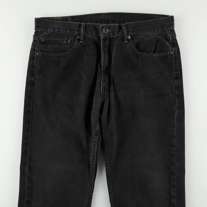 Levi's 505 Black Denim Tapered Denim Pants for Men, W36 cotton black type Vintage Second Hand