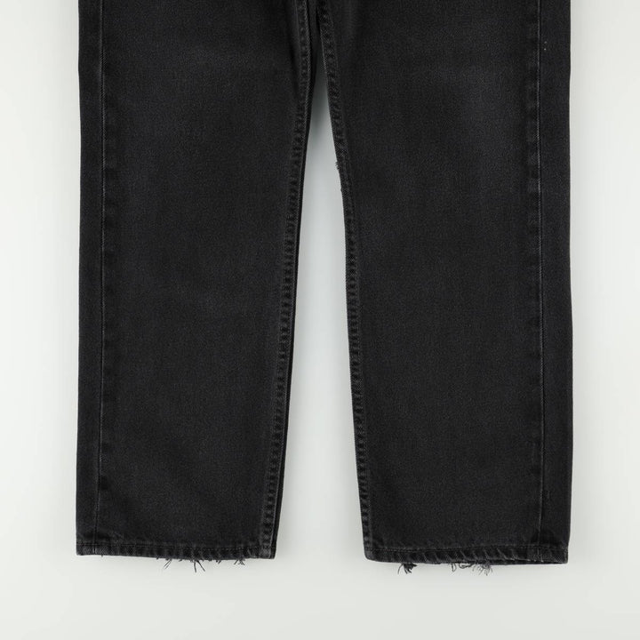 Levi's 505 Black Denim Tapered Denim Pants for Men, W36 cotton black type Vintage Second Hand