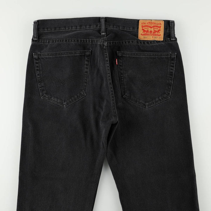 Levi's 505 Black Denim Tapered Denim Pants for Men, W36 cotton black type Vintage Second Hand