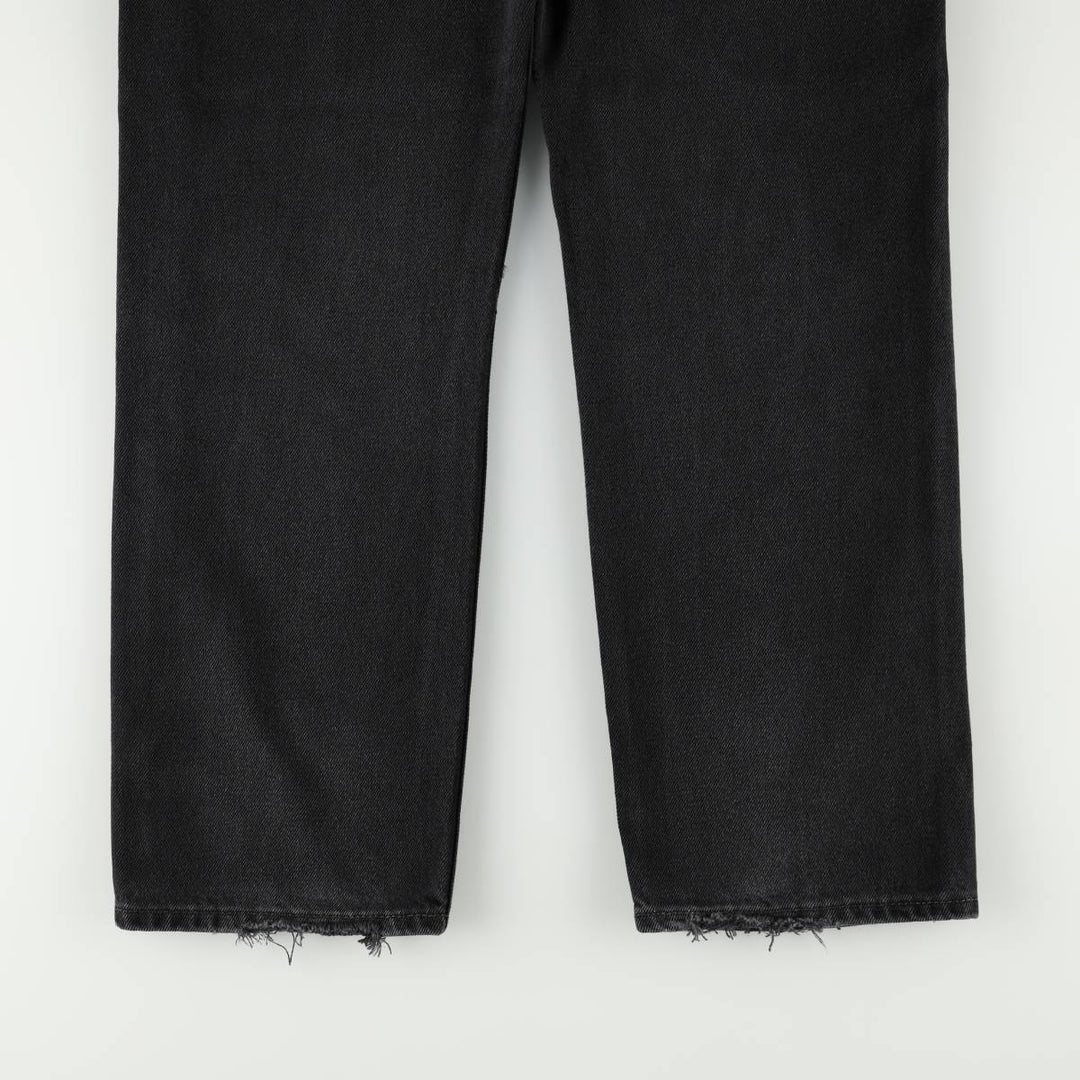 Levi's 505 Black Denim Tapered Denim Pants for Men, W36 cotton black type Vintage Second Hand