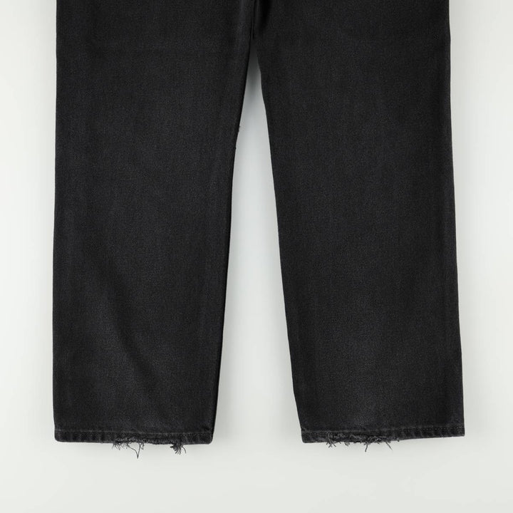 Levi's 505 Black Denim Tapered Denim Pants for Men, W36 cotton black type Vintage Second Hand
