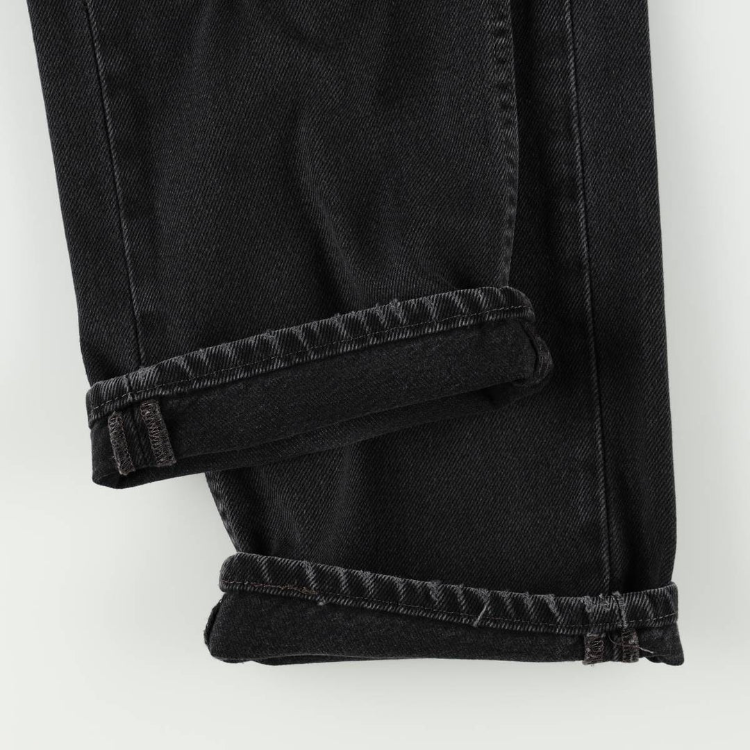 Levi's 505 Black Denim Tapered Denim Pants for Men, W36 cotton black type Vintage Second Hand