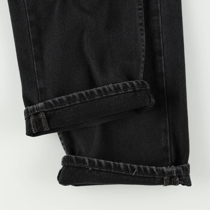 Levi's 505 Black Denim Tapered Denim Pants for Men, W36 cotton black type Vintage Second Hand
