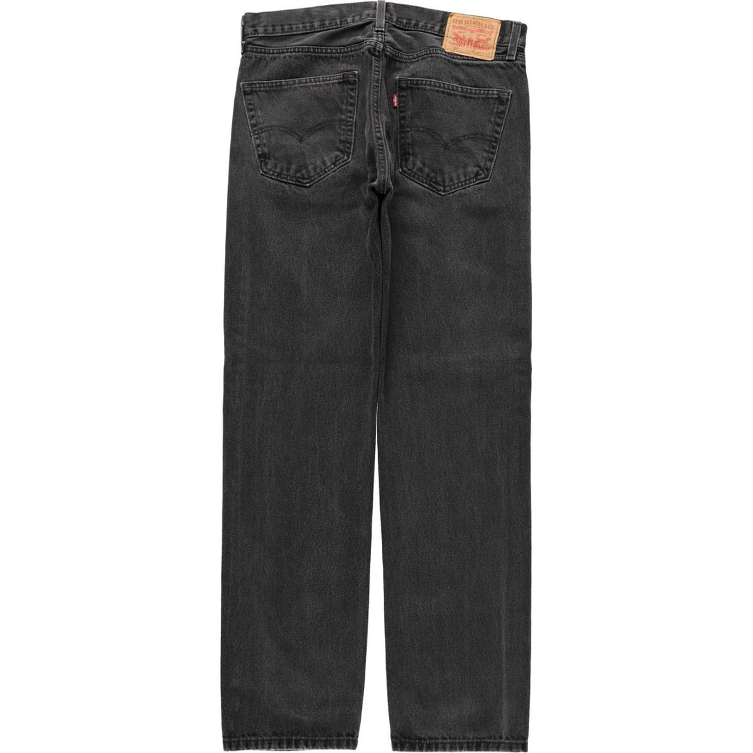 Levi's 505 Black Denim Tapered Denim Pants for Men, W34 equivalent unclear black type Vintage Second Hand